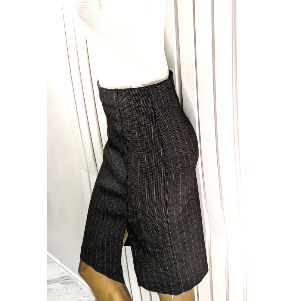 Womens Wildlife Sportswear Pencil Tube Skirt Black Print Professional Y2K Size 8 - Picture 2 of 11